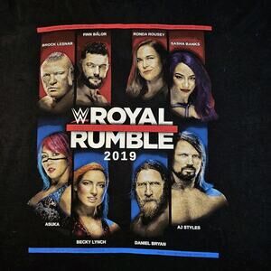 WWE Royal Rumble T-Shirt Mens Sz 3XL 2019 “I Was There” Wrestling Authentic